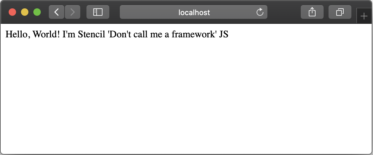 Browser localhost